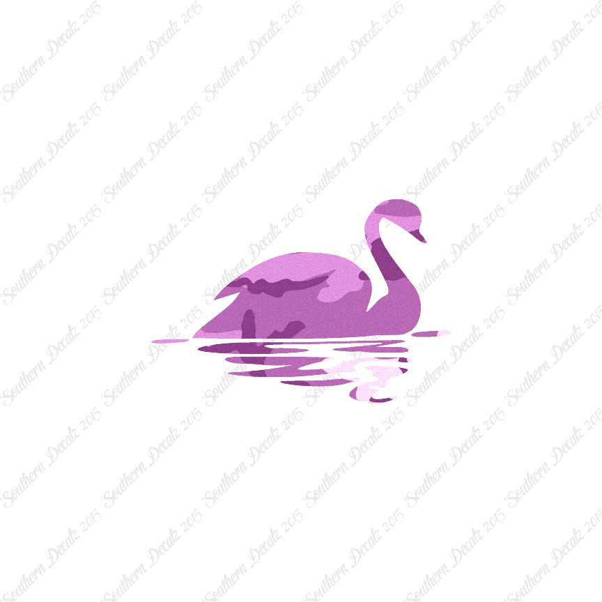 Swan Goose Reflection Art