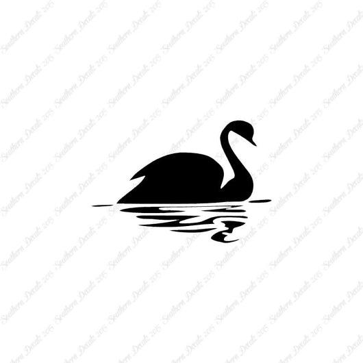 Swan Goose Reflection Art