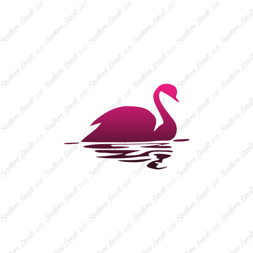 Swan Goose Reflection Art