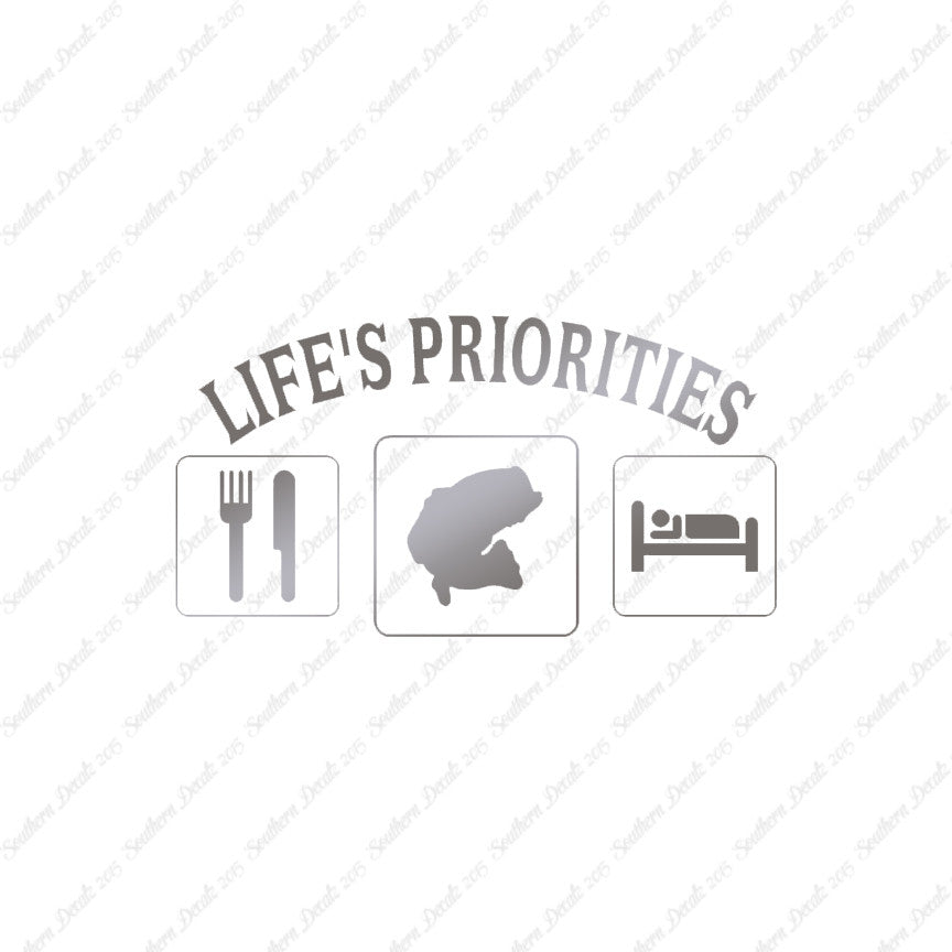 Life Priority Eat Sleep Fish