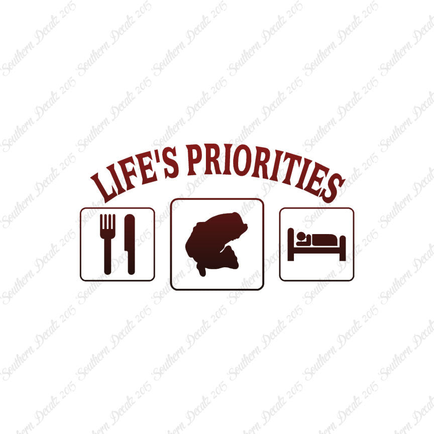 Life Priority Eat Sleep Fish