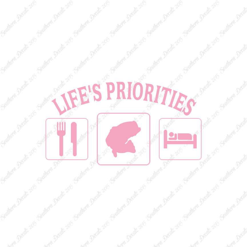 Life Priority Eat Sleep Fish