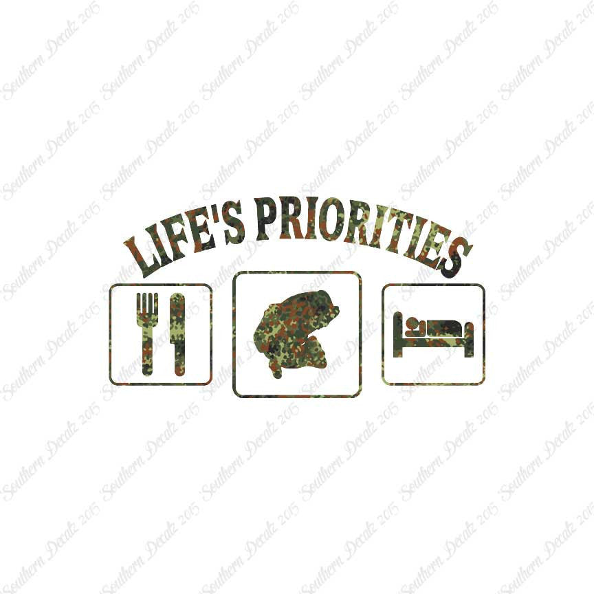 Life Priority Eat Sleep Fish