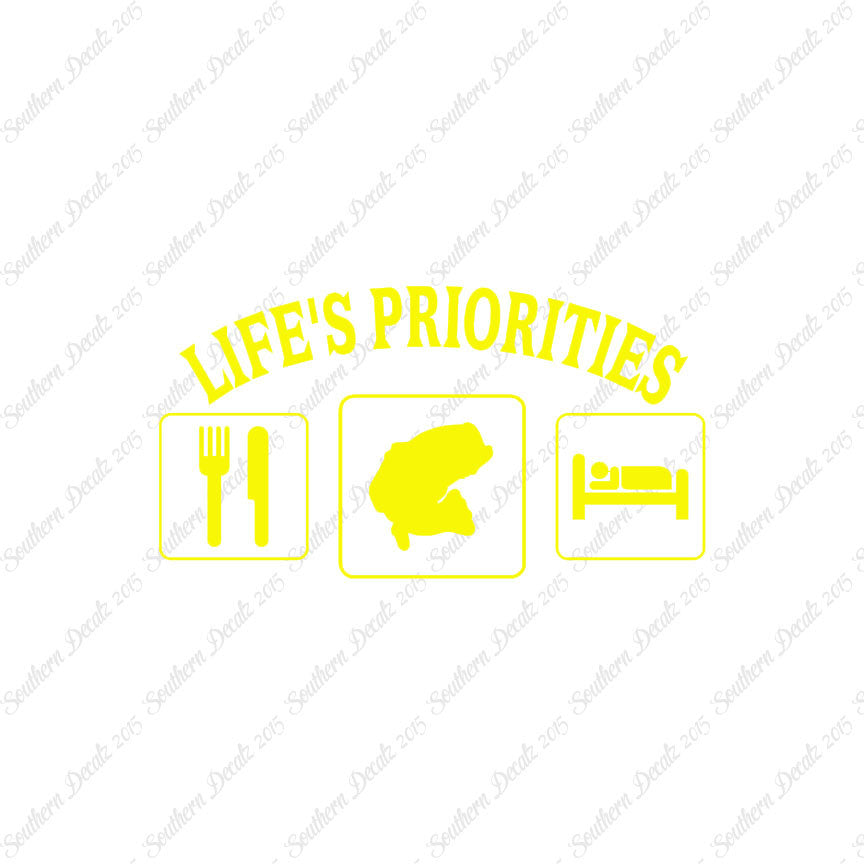 Life Priority Eat Sleep Fish