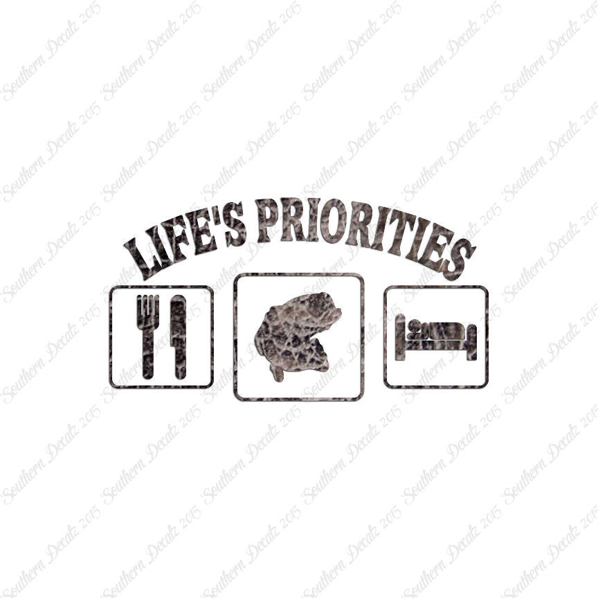Life Priority Eat Sleep Fish