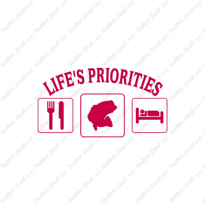 Life Priority Eat Sleep Fish