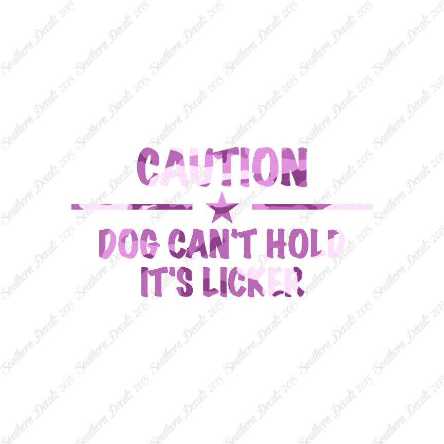Dog Can't Hold Licker