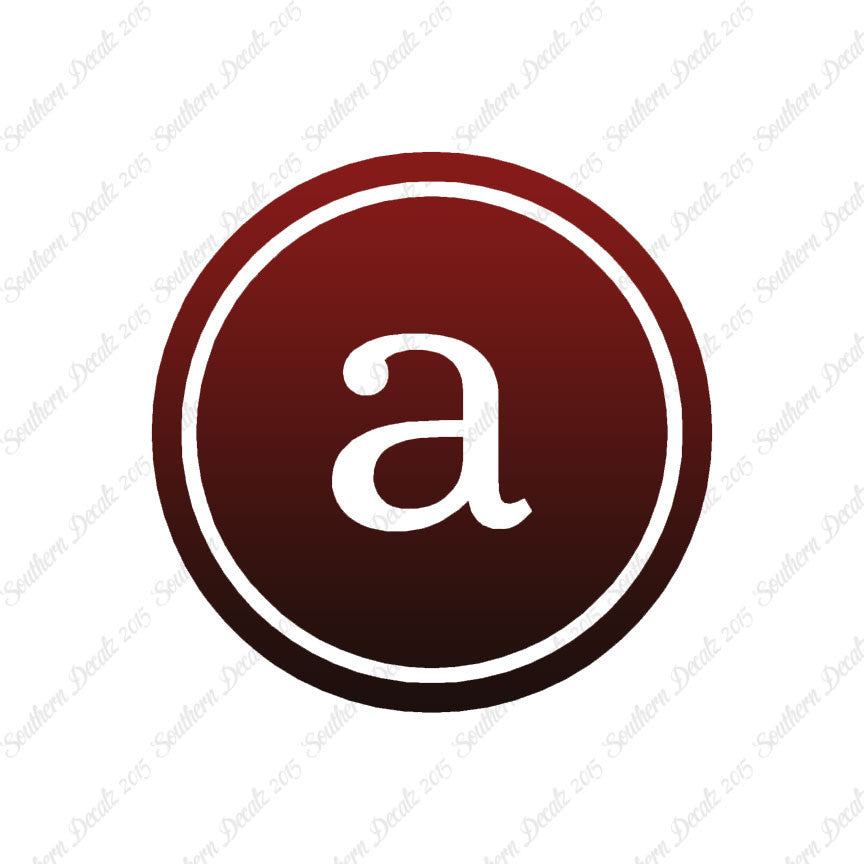 Typewriter Font A Initial