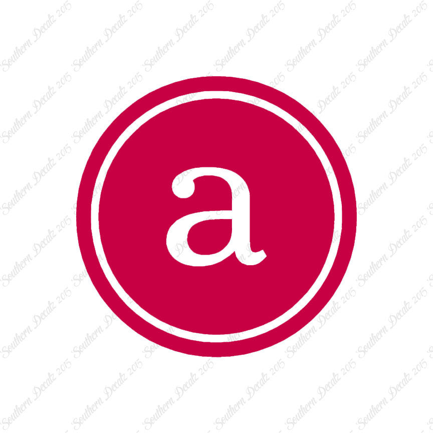 Typewriter Font A Initial