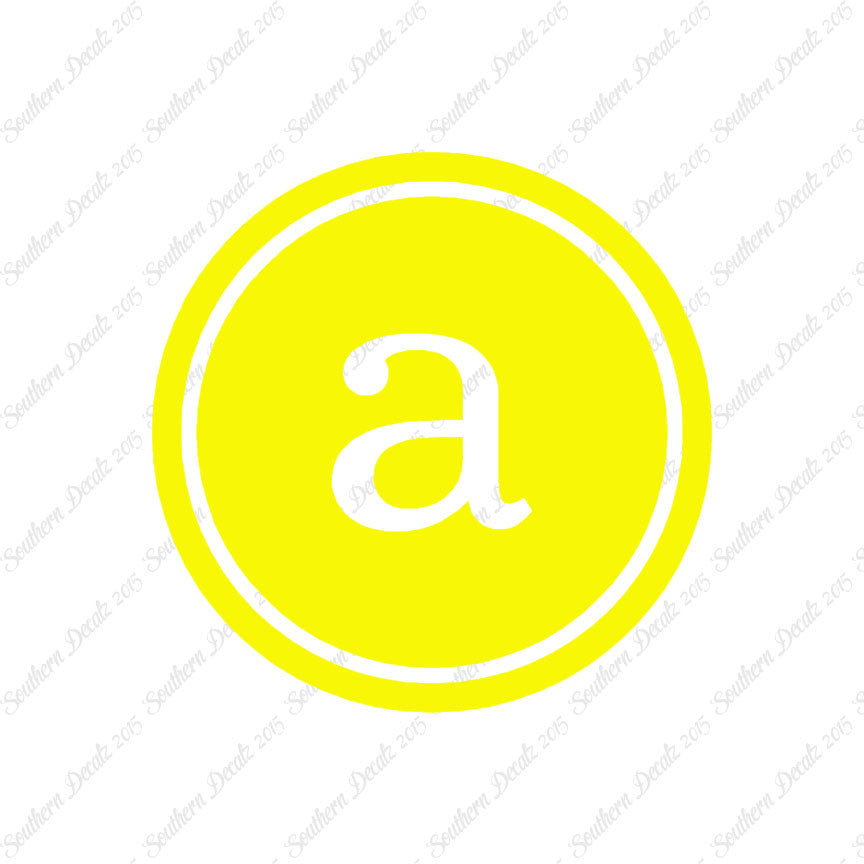 Typewriter Font A Initial