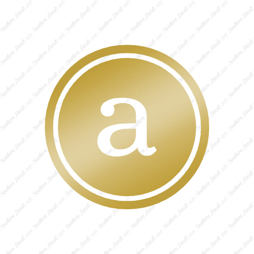 Typewriter Font A Initial