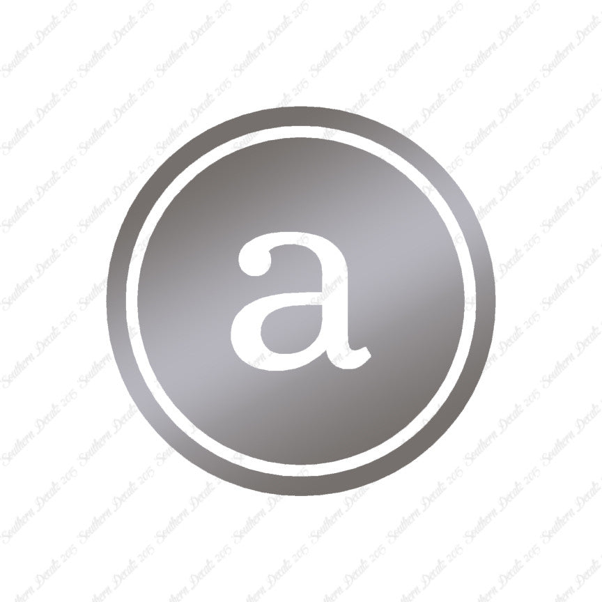 Typewriter Font A Initial
