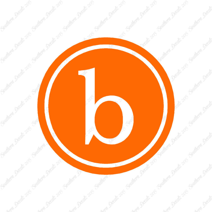 Typewriter Font B Initial