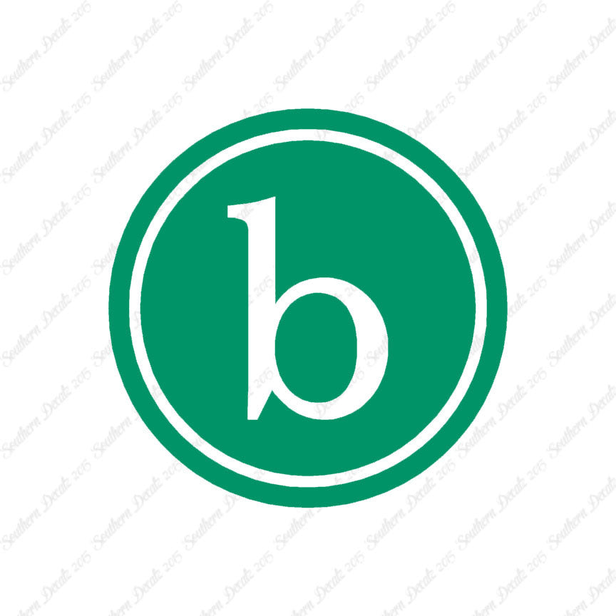 Typewriter Font B Initial