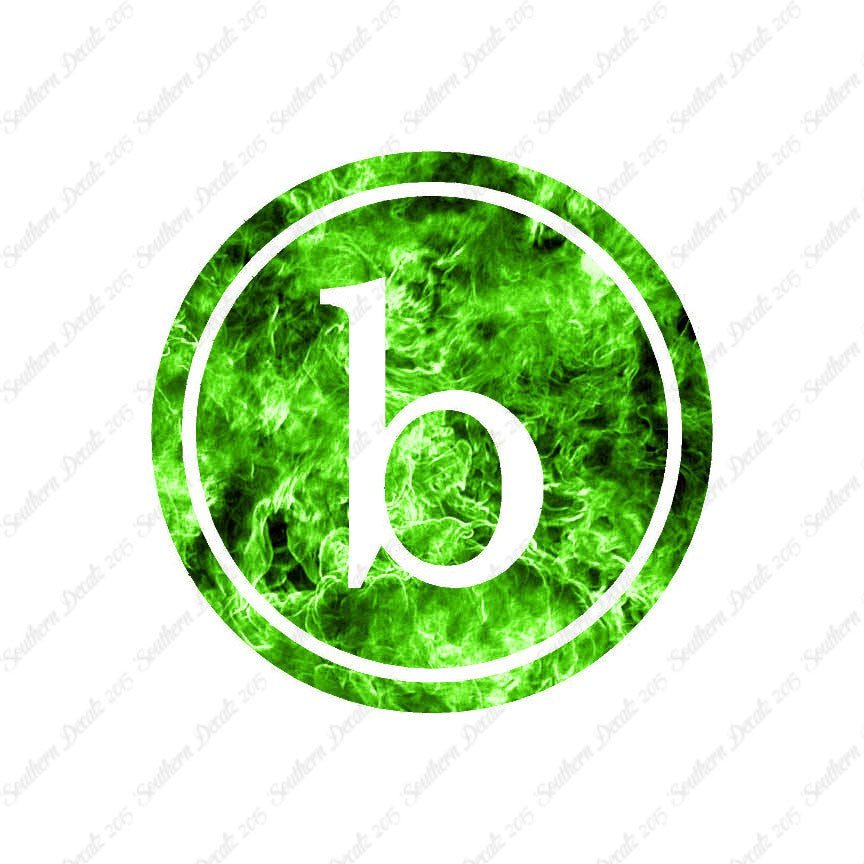 Typewriter Font B Initial