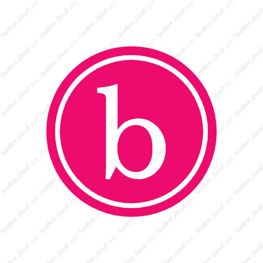 Typewriter Font B Initial