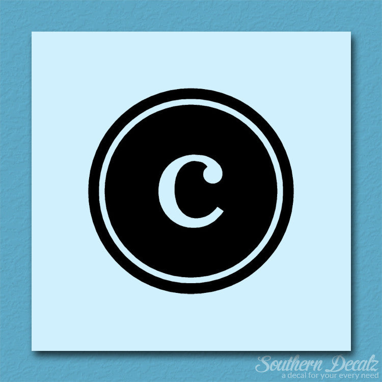Typewriter Font C Initial