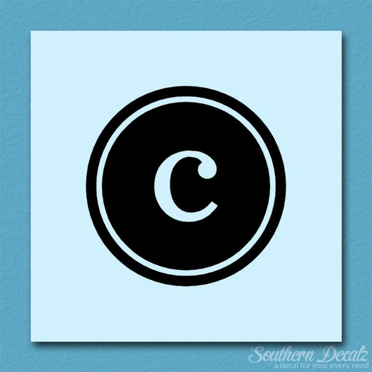 Typewriter Font C Initial