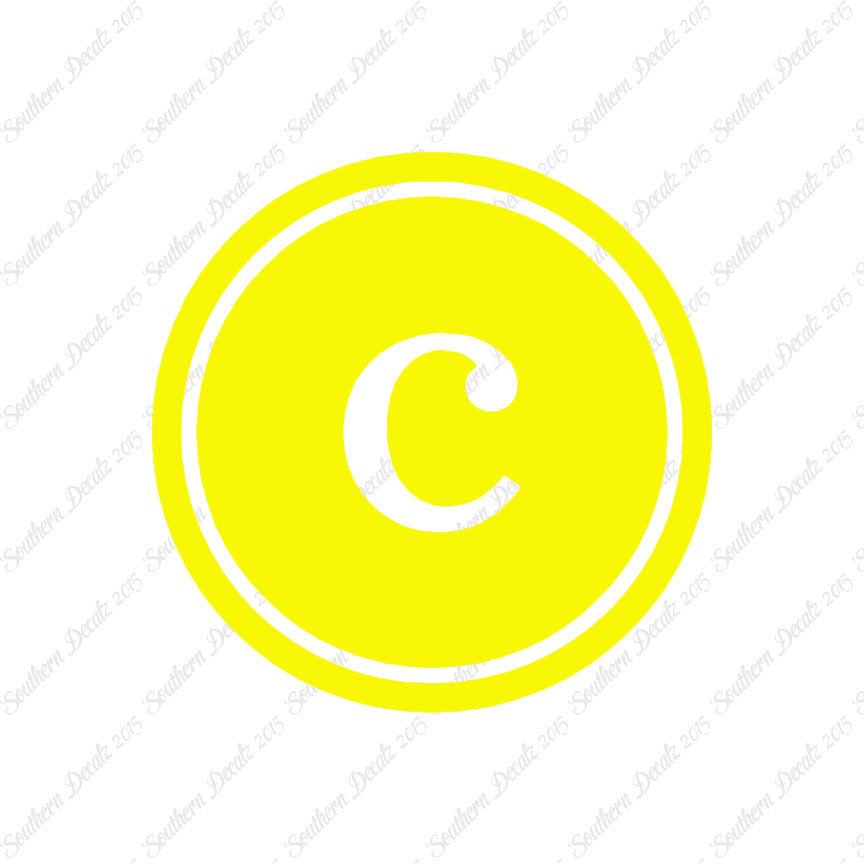 Typewriter Font C Initial