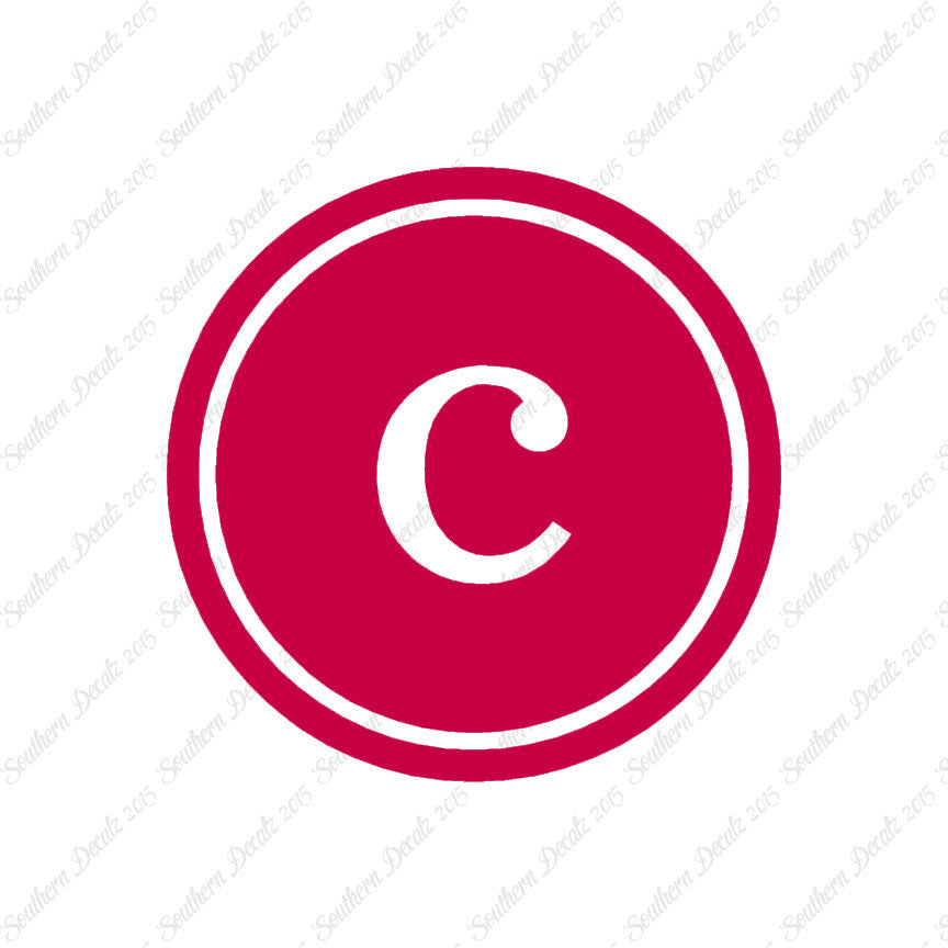 Typewriter Font C Initial
