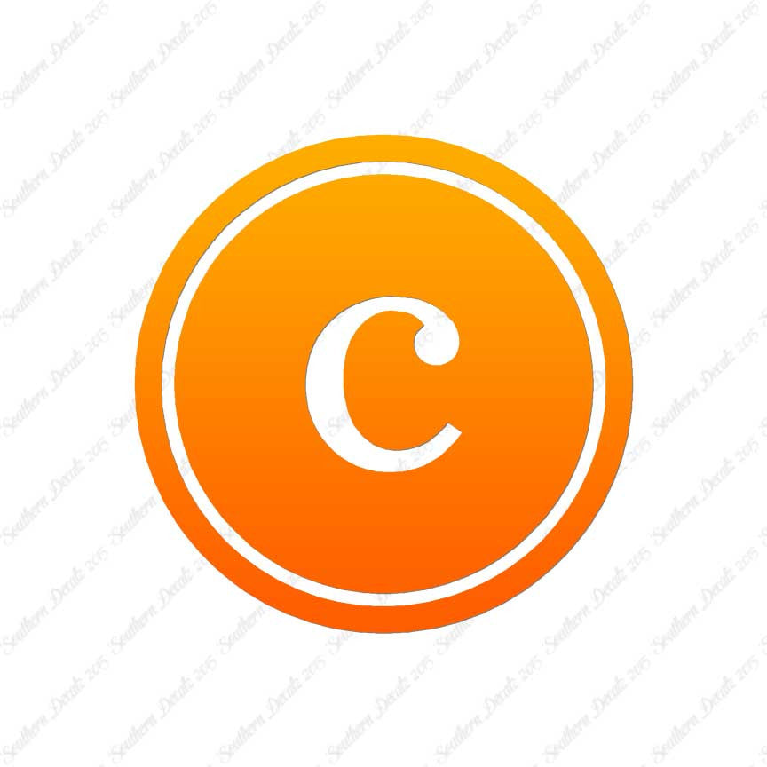 Typewriter Font C Initial