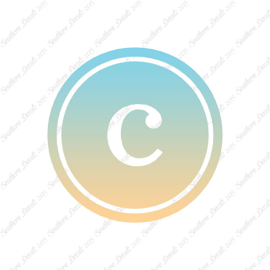 Typewriter Font C Initial