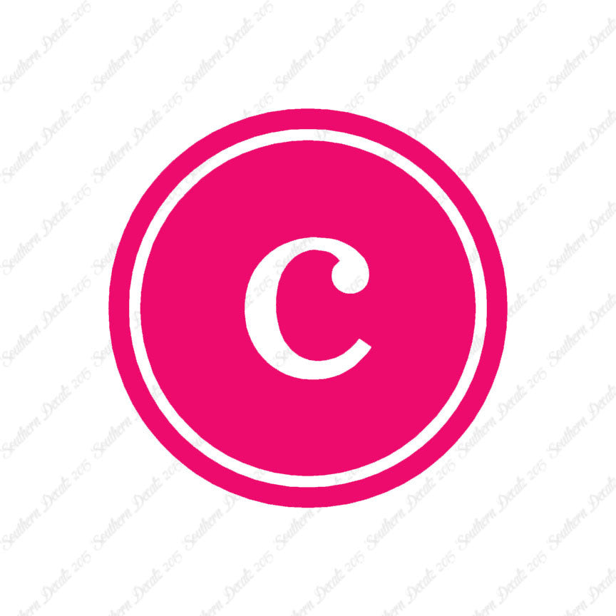 Typewriter Font C Initial