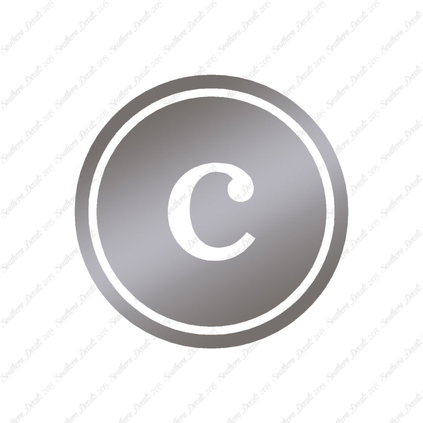 Typewriter Font C Initial
