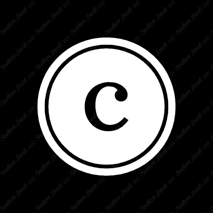 Typewriter Font C Initial