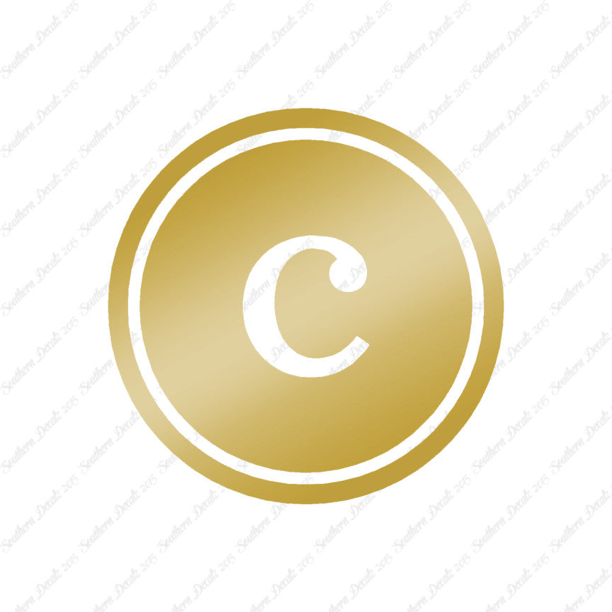 Typewriter Font C Initial