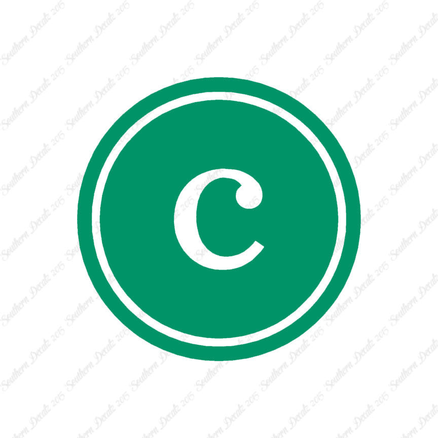 Typewriter Font C Initial