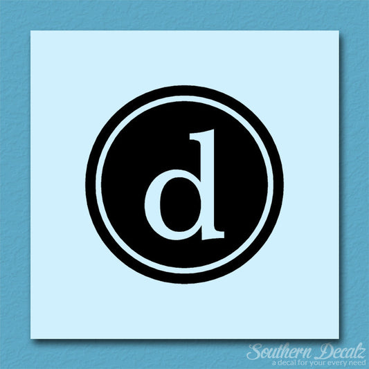 Typewriter Font D Initial