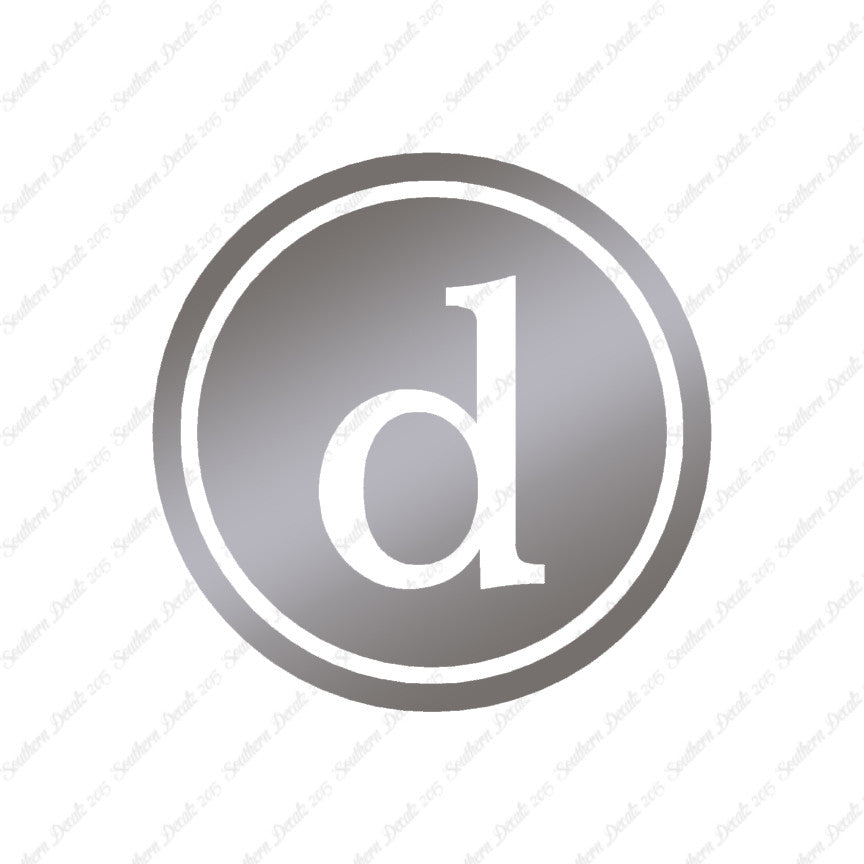 Typewriter Font D Initial