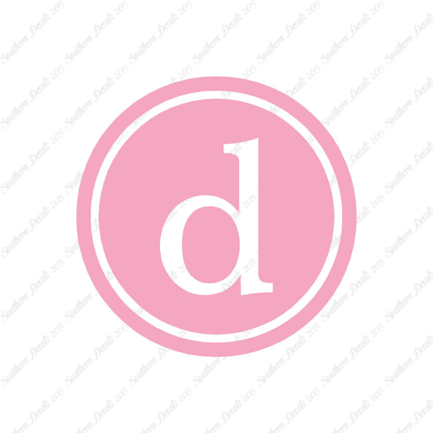 Typewriter Font D Initial