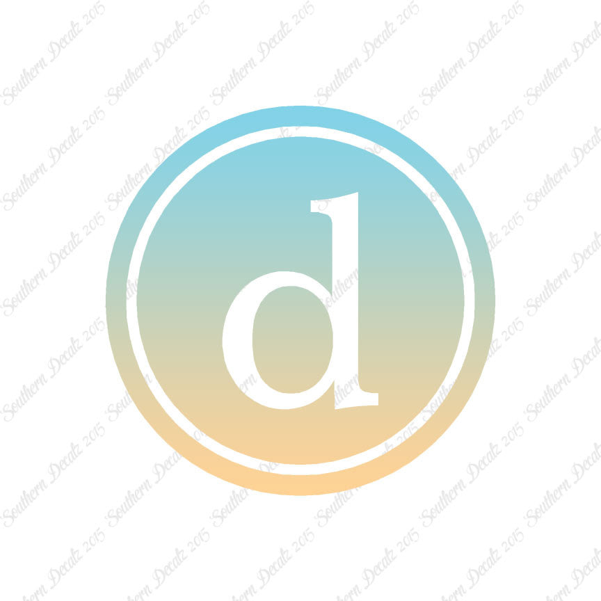 Typewriter Font D Initial