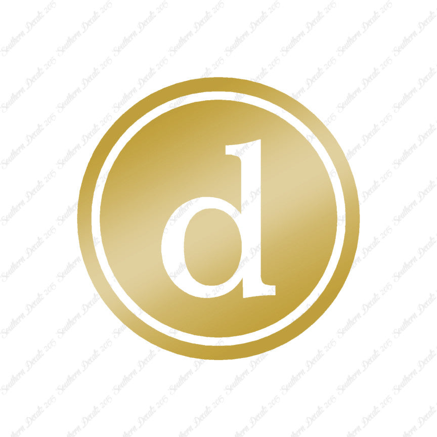 Typewriter Font D Initial