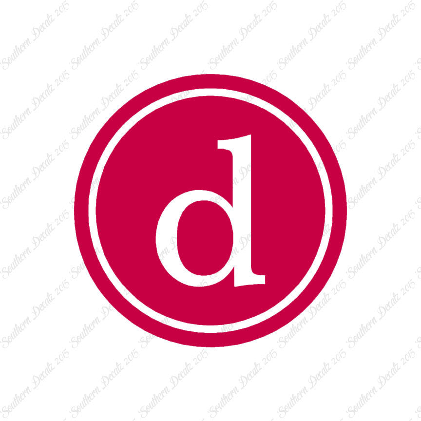 Typewriter Font D Initial