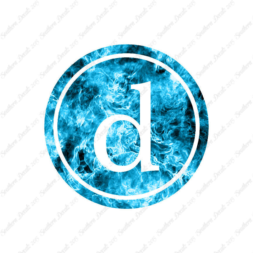 Typewriter Font D Initial