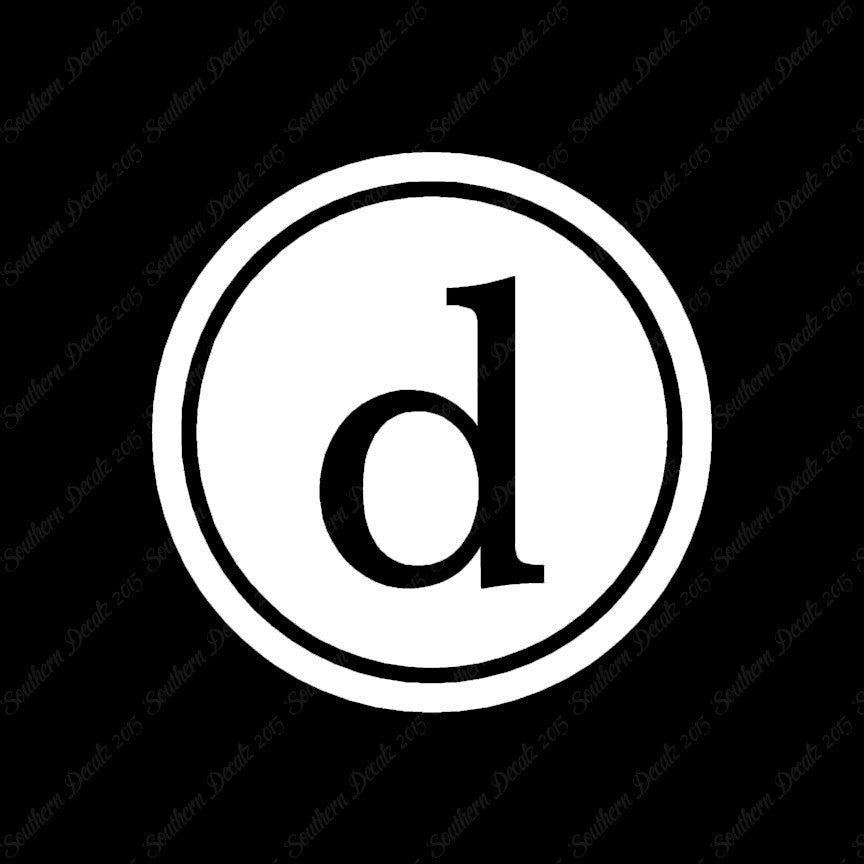 Typewriter Font D Initial
