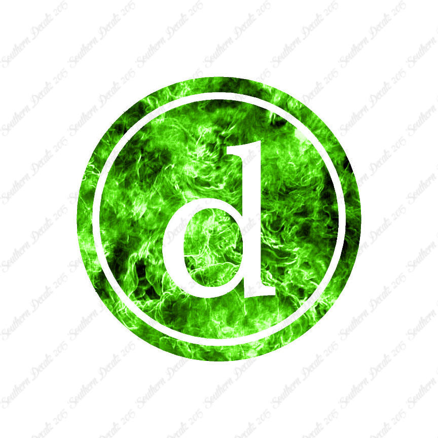 Typewriter Font D Initial