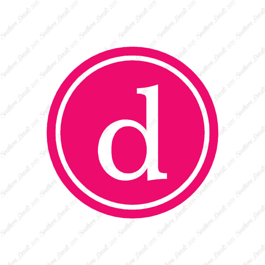 Typewriter Font D Initial