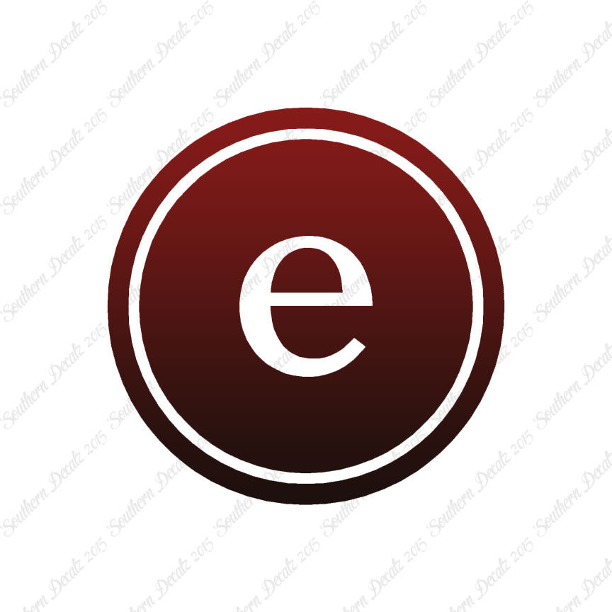 Typewriter Font E Initial