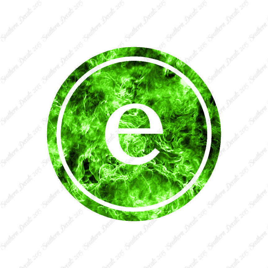Typewriter Font E Initial