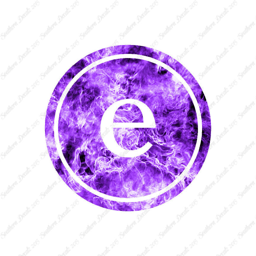 Typewriter Font E Initial