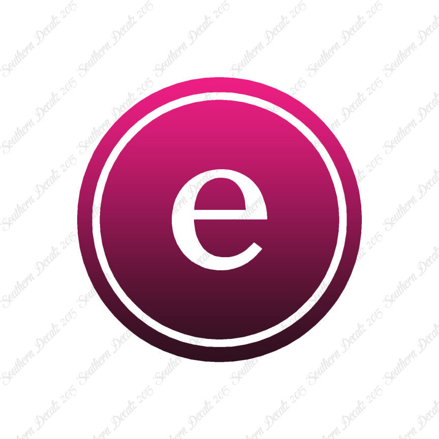 Typewriter Font E Initial