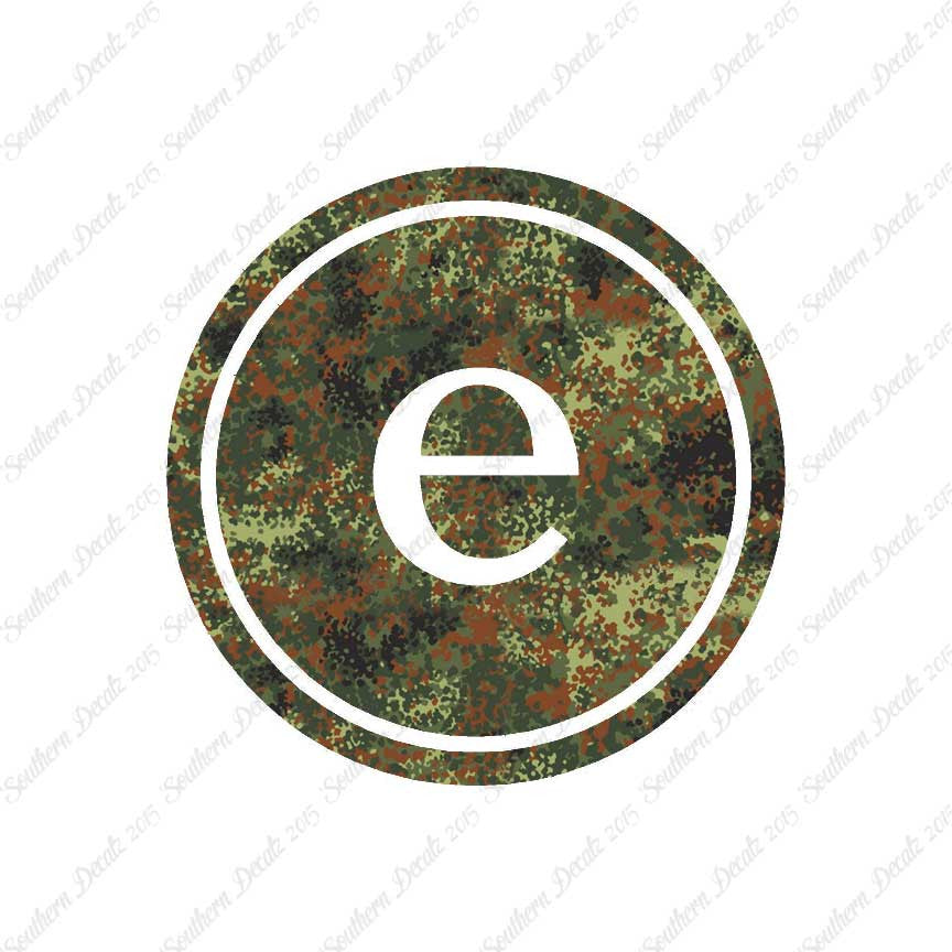 Typewriter Font E Initial