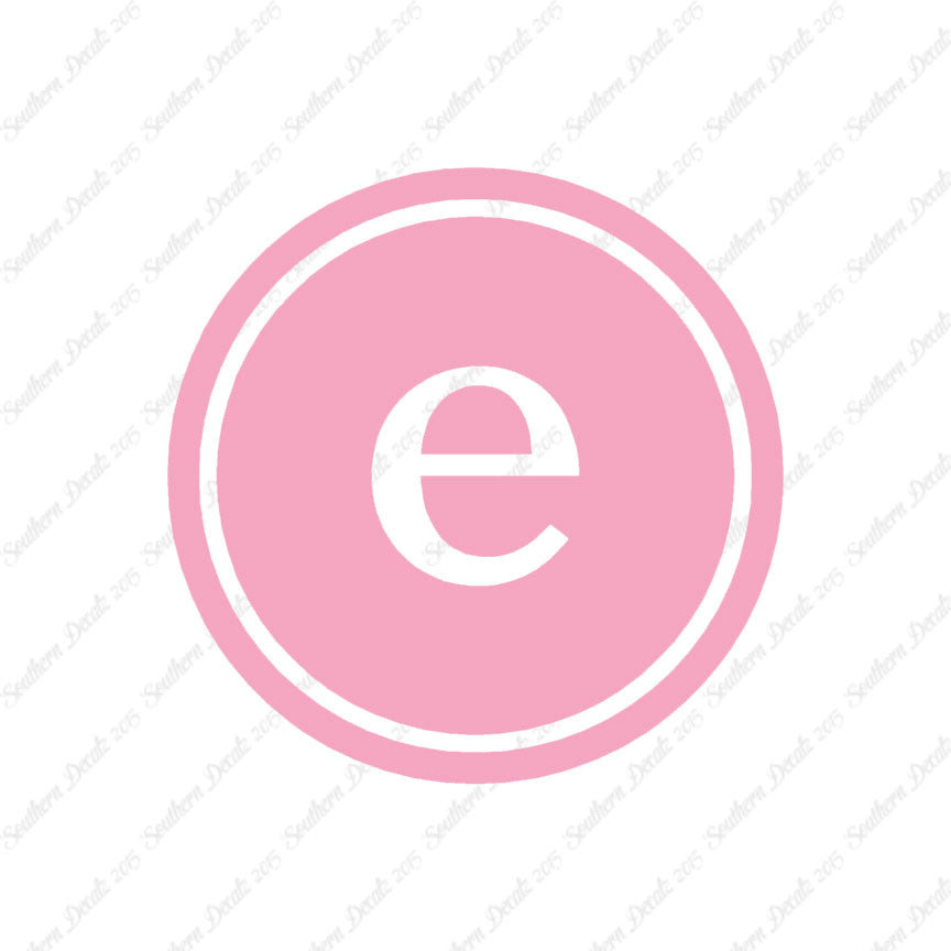 Typewriter Font E Initial