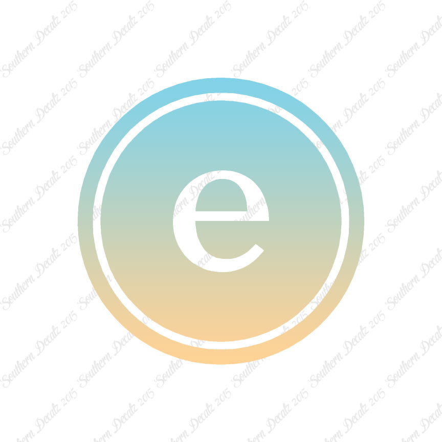 Typewriter Font E Initial