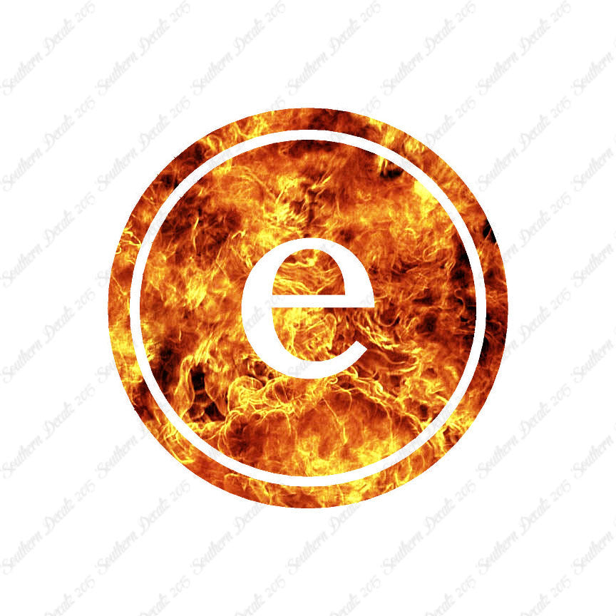 Typewriter Font E Initial