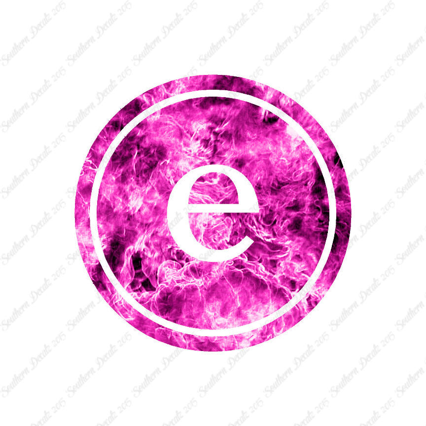 Typewriter Font E Initial